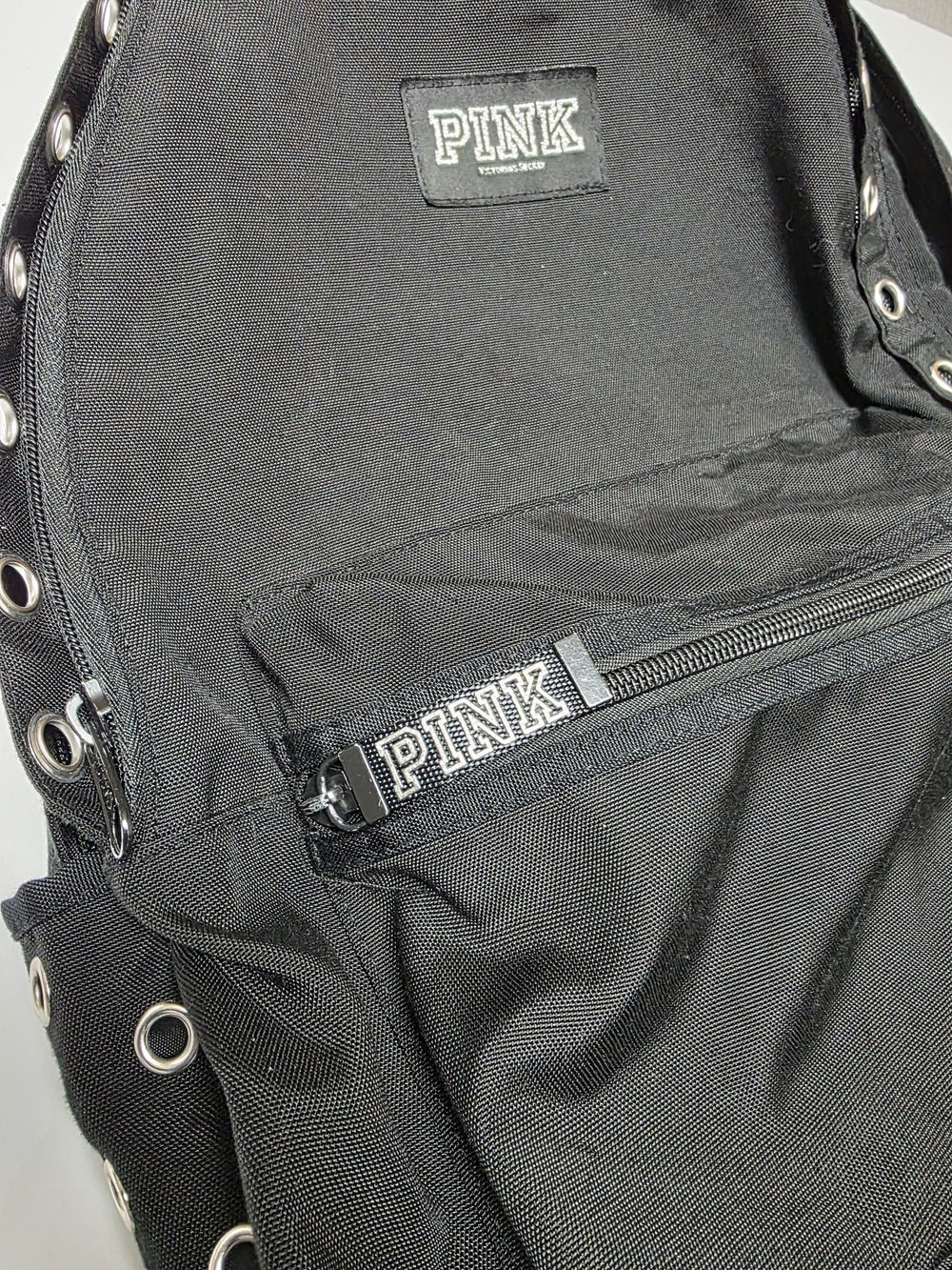 Victoria’s Secret VS PINK Campus Backpack Book Bag METAL GROMMET